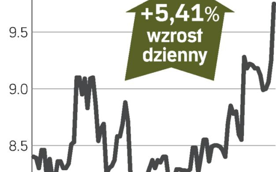 Półroczne wyniki rozbujały kurs