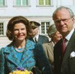 Król Karol Gustaw i królowa Sylwia podczas wizyty w Polsce, 2002 r.