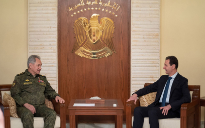 Spotkanie prezydenta Syrii Baszira al Assada i ministra obrony Rosji Siergieja Szojgu, 15 lutego 202