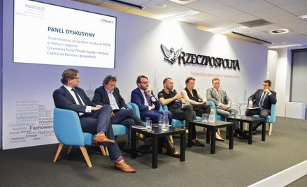 Od lewej: Łukasz Olszewski (S&P Global Ratings), Jerzy Kalinowski (KPMG), Filip Paszke (DM PKO BP), 