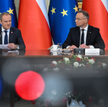 Donald Tusk i Andrzej Duda