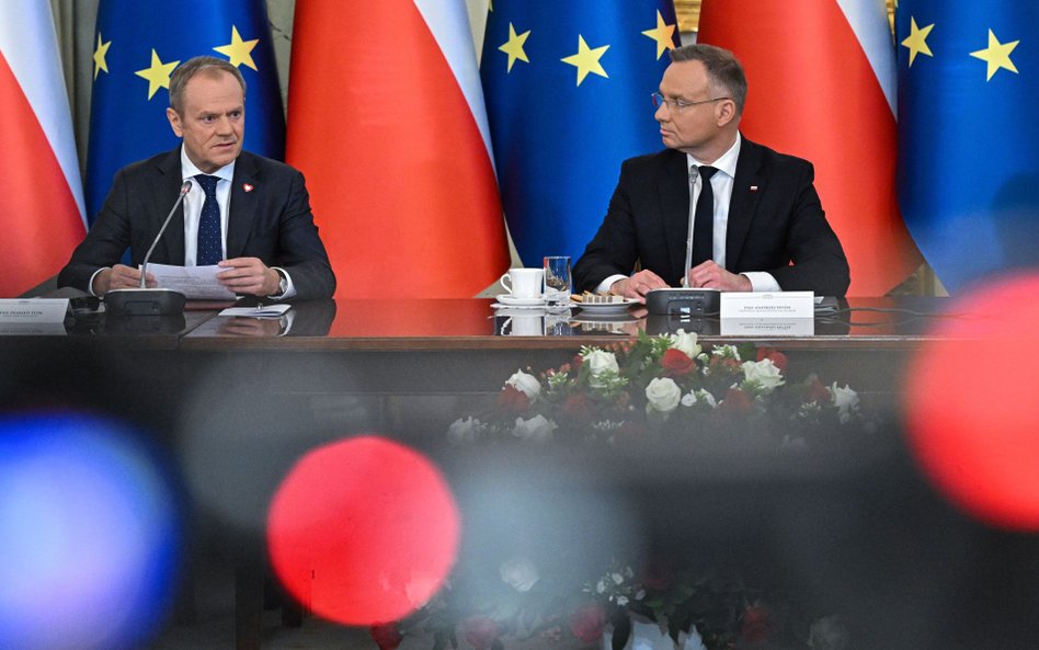 Donald Tusk i Andrzej Duda