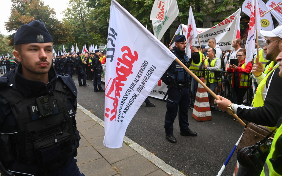 Górnicze związki zawodowe z będą dzisiaj protestować w Warszawie