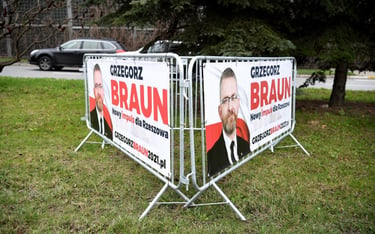 Grzegorz Braun był wspierany finansowo w kampanii najczęściej i najskromniej