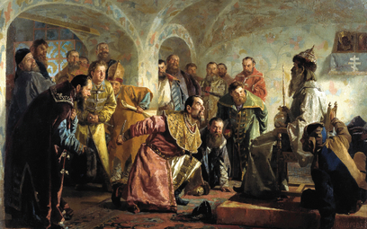 „Opriczniki” – obraz z 1870 r. namalowany przez rosyjskiego artystę Nikołaja Newrewa (1830–1904)