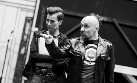 Danuta Stenka i Jan Klata (reżyser) na próbie w Teatrze Narodowym
