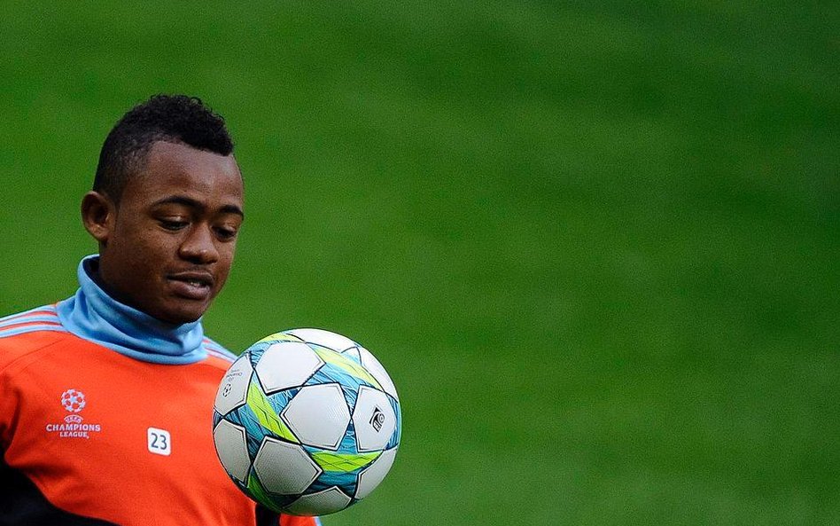 Napastnik Olympique, Jordan Ayew z Ghany
