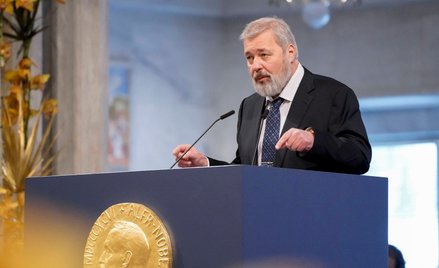 Dmitrij Muratow odbiera Pokojowego Nobla