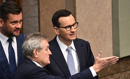Mateusz Morawiecki promuje nowy rząd, ale na razie nie ma do niego chętnych z PiS. Na zdjęciu: premi