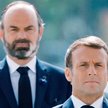 Edouard Philippe jeszcze jako premier za plecami prezydenta Macrona, maj 2020