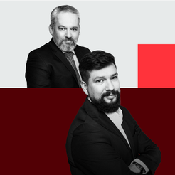 Michał Szułdrzyński, zastępca redaktora naczelnego „Rzeczpospolitej” i Michał Płociński, szef działu