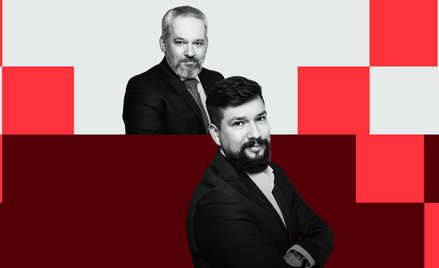Michał Szułdrzyński, zastępca redaktora naczelnego „Rzeczpospolitej” i Michał Płociński, szef działu