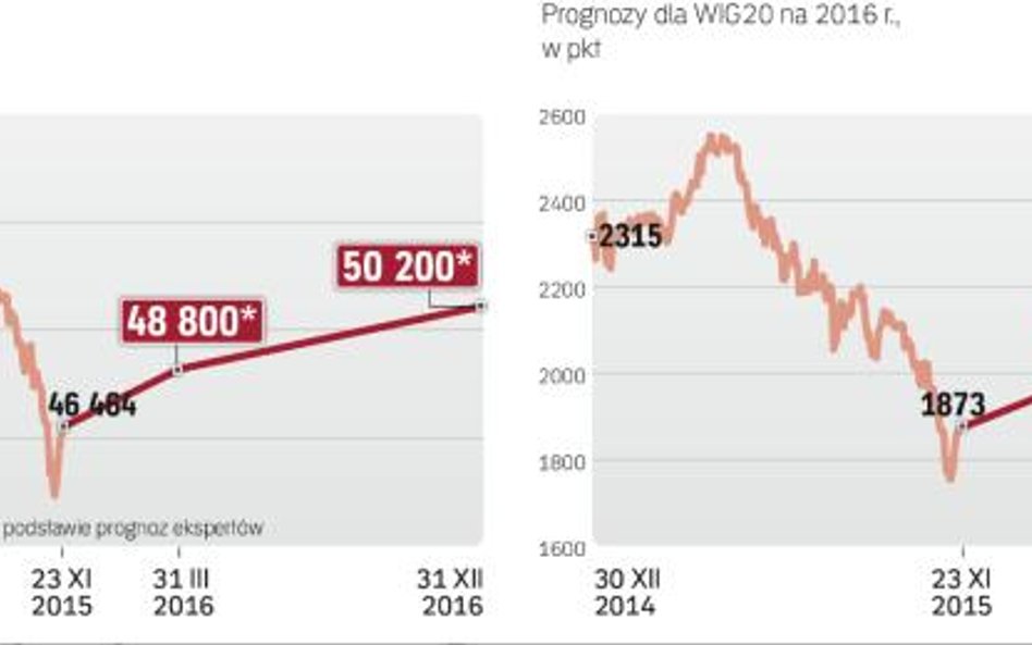 Analitycy spodziewają się umiarkowanej zwyżki w 2016 r.