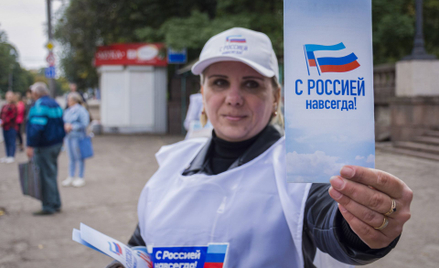 Kampania na rzecz zagłosowania za włączeniem do Rosji w obwodzie ługańskim