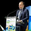 Stefano Lo Russo, burmistrz Turynu przemawiający podczas Europejskiego Forum Miast 2023, które odbył