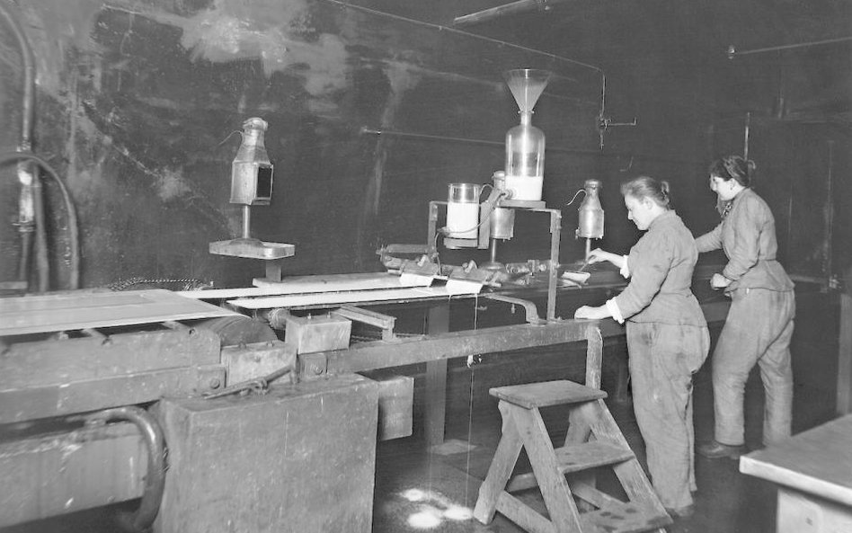 Atelier w fabryce Lumi?re w dzielnicy Monplaisir w Lyonie, 1895.