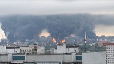 Czarny dym nad Moskwą po ataku ukraińskich dronów