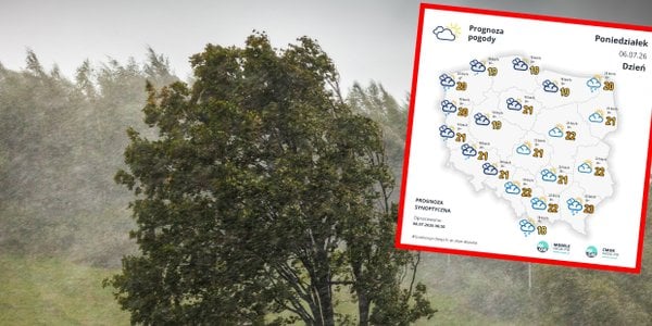 Deszcz, burze i tylko 16°C — chłodny tydzień w Polsce