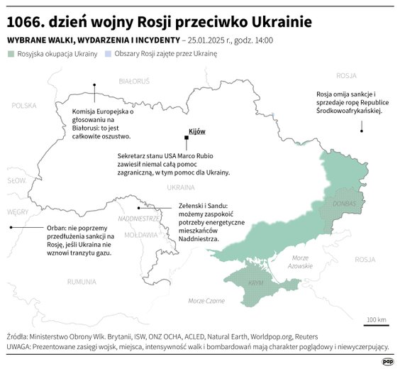 Tak wyglądała sytuacja na froncie w 1066 dniu wojny