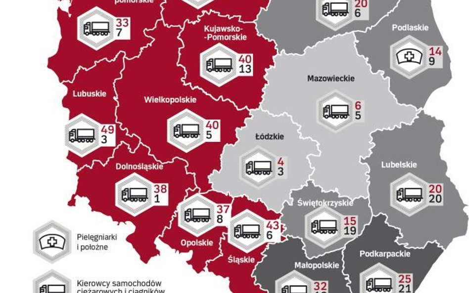 Barometr Zawodów potwierdza znaczące różnice regionalne na rynku pracy