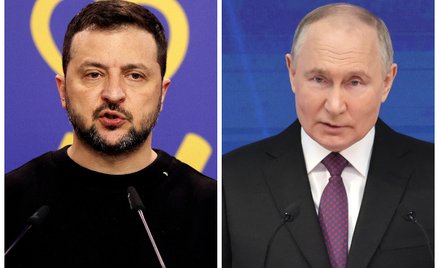 Wołodymyr Zełenski i Władimir Putin