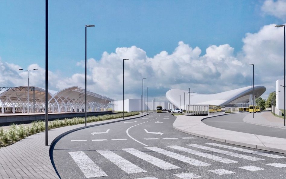 Centrum przesiadkowe w Gliwicach.