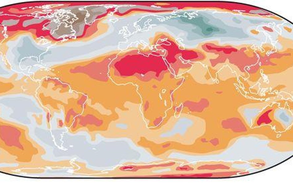 Anomalie temperatury na świecie, luty 2010