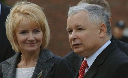 Jarosław Kaczyński i Jolanta Szczypińska