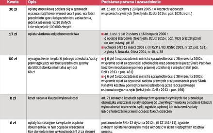 Koszty postępowania sądowego
