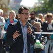 Jimmie Akesson, szef Szwedzkich Demokratów. Zdjęcie z kampanii wyborczej w 2014 roku