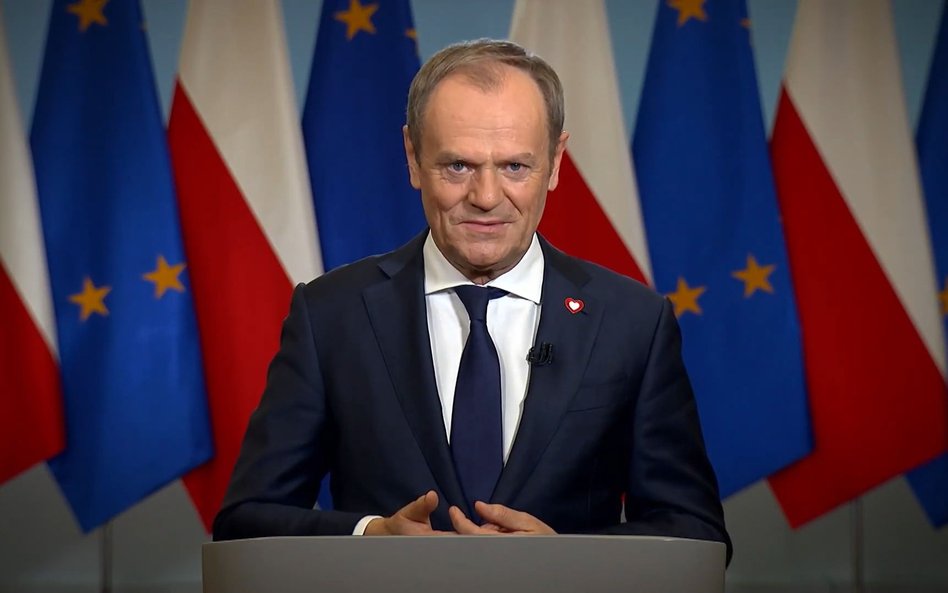 Premier Donald Tusk wygłosił orędzie w TVP