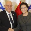 Premier oraz marszałkowie Sejmu i Senatu spotkali się z prezydentem Izraela