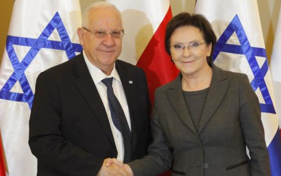 Premier oraz marszałkowie Sejmu i Senatu spotkali się z prezydentem Izraela