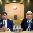 Prezes Trybunału Konstytucyjnego Julia Przyłębska oraz wiceprezes TK Mariusz Muszyński