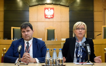 Prezes Trybunału Konstytucyjnego Julia Przyłębska oraz wiceprezes TK Mariusz Muszyński