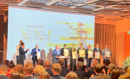 Nagrodzeni podczas uroczystej gali Rankingu Kancelarii Prawnicznych 2023