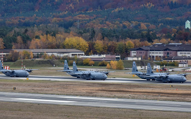 Ramstein Air Base, największa amerykańska baza lotnicza w Europie, położona w zachodnich Niemczech