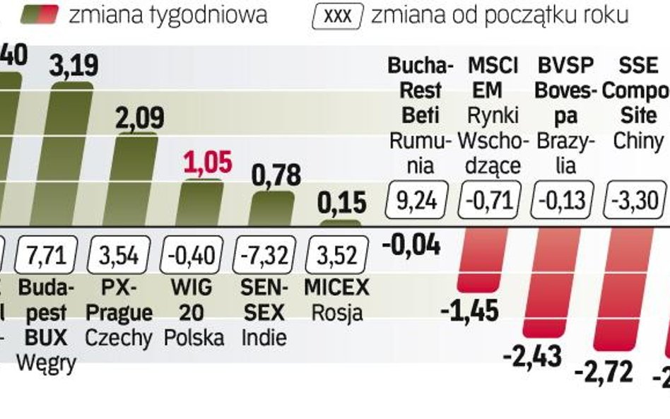 Od początku roku najwięcej zarobili inwestorzy w Rumunii. Najmocniej przeceniono akcje w Indiach.