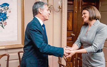 Antony Blinken i Swiatłana Cichanouska rozmawiali o sankcjach dla reżimu Łukaszenki