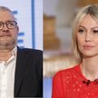 Dziennikarze telewizji TVP Rafał Ziemkiewicz i Magdalena Ogórek