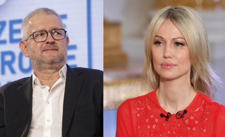 Dziennikarze telewizji TVP Rafał Ziemkiewicz i Magdalena Ogórek