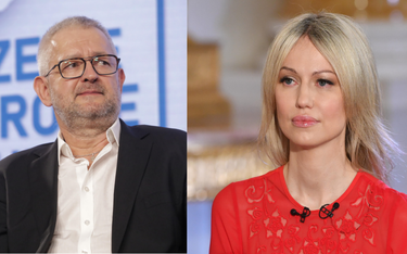 Dziennikarze telewizji TVP Rafał Ziemkiewicz i Magdalena Ogórek