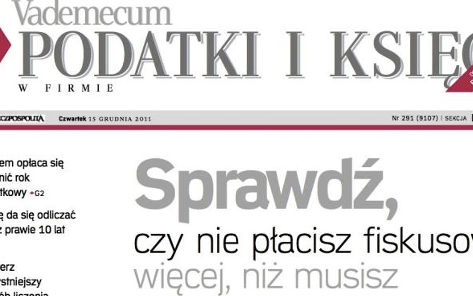 Czasem opłaca się zmienić rok podatkowy