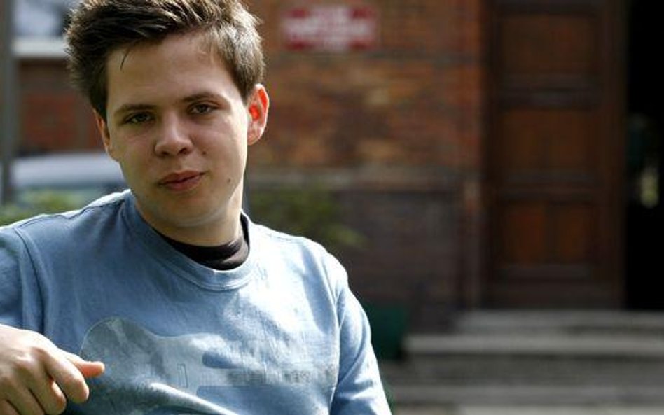 Jakub Depczyński, maturzysta z Poznania.