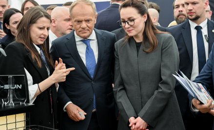 Donald Tusk i Julia Swyrydenko w Gdańsku