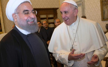 Hasan Rouhani i Franciszek. To pierwsza wizyta irańskiego prezydenta w Watykanie od 1999 r. Wtedy u 