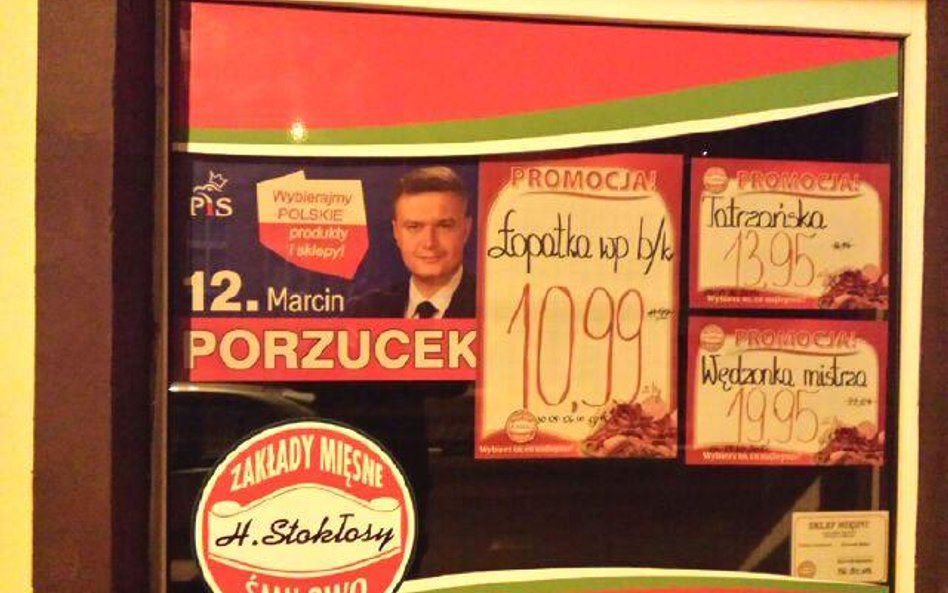 Jeden z plakatów kandydata PiS