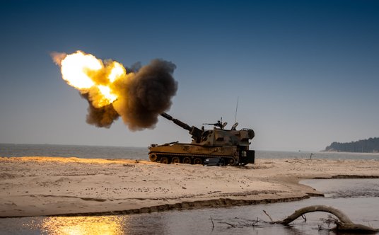 "Armatohaubica Krab. Fot. DGRSZ/st. szer. Adrian Jórski."