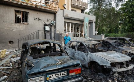 Skutki ataku rakietowego na Kijów, 19 lipca 2026 r.