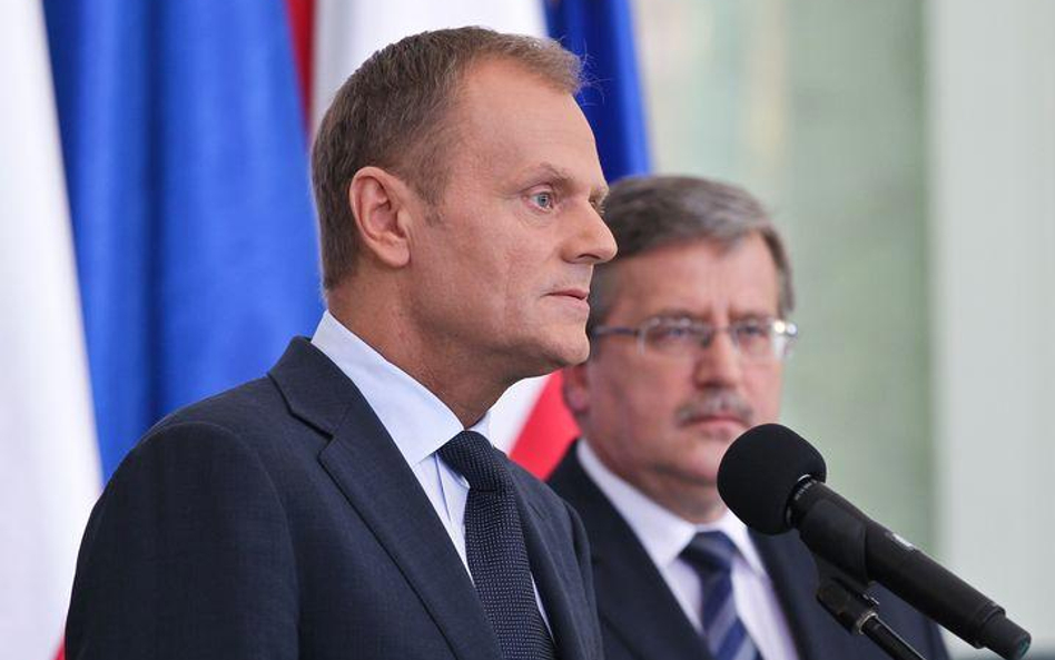 Bronisław Komorowski i Donald Tusk